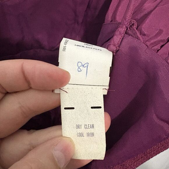 Vintage Retro 80's Jessica McClintock Gunne Sax Midi Dress Party Prom Fit S/M - Picture 9 of 9